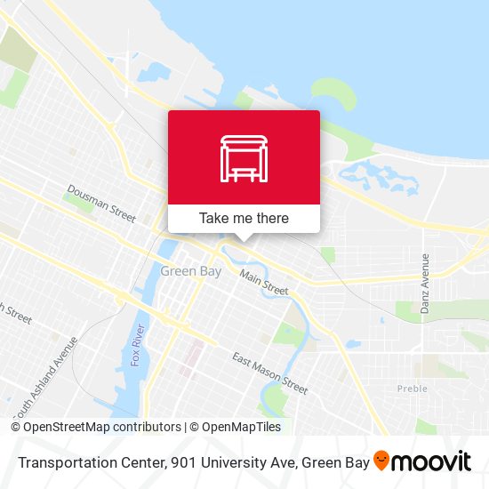 Transportation Center, 901 University Ave map