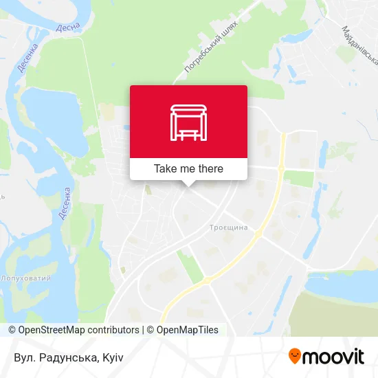 Карта Вул. Радунська