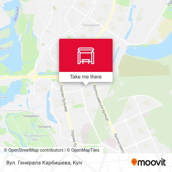 Карта Вул. Генерала Карбишева