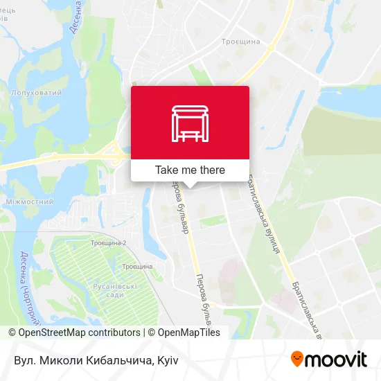 Карта Вул. Миколи Кибальчича