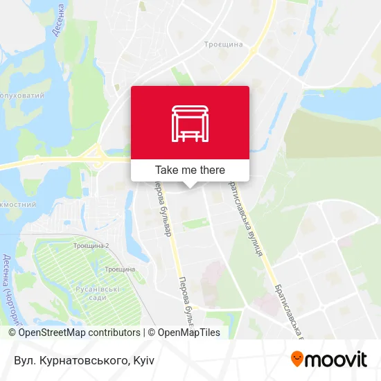 Карта Вул. Курнатовського