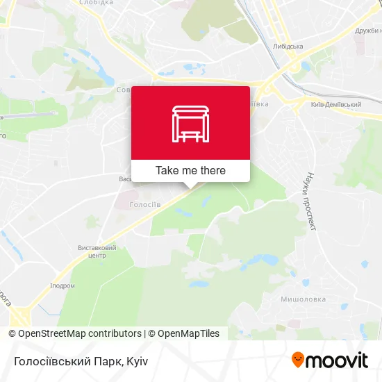 Карта Голосіївський Парк