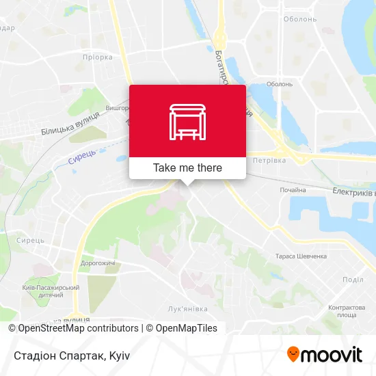 Карта Стадіон Спартак