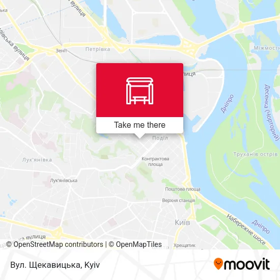 Карта Вул. Щекавицька