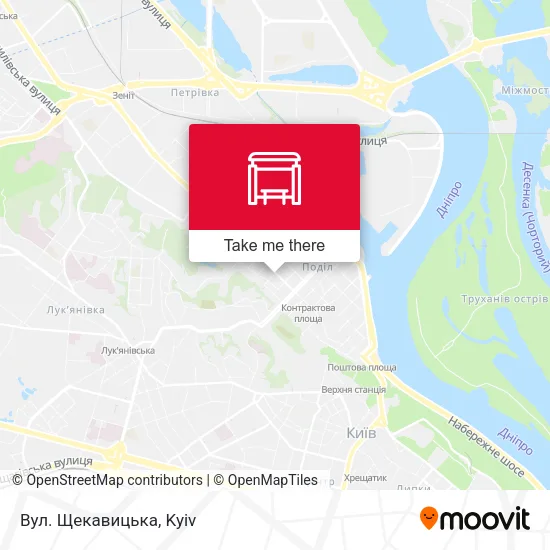 Карта Вул. Щекавицька
