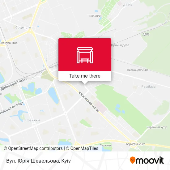 Карта Вул. Юрія Шевельова