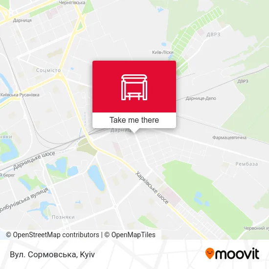 Карта Вул. Сормовська