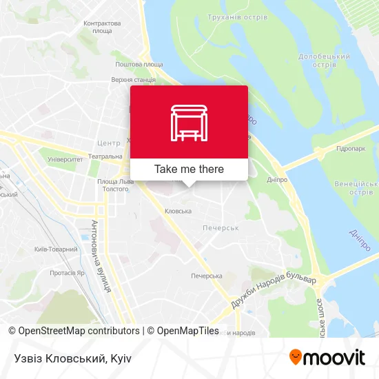 Карта Узвіз Кловський