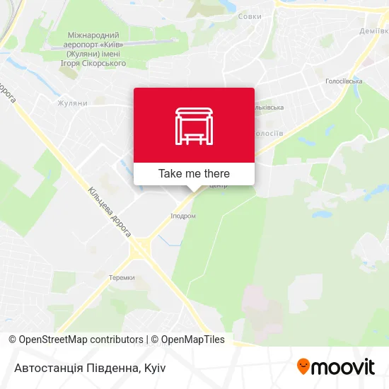 Карта Автостанція Південна