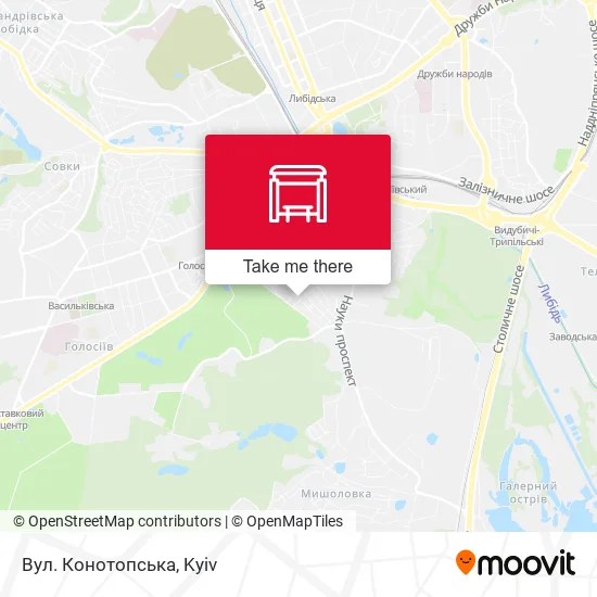 Карта Вул. Конотопська