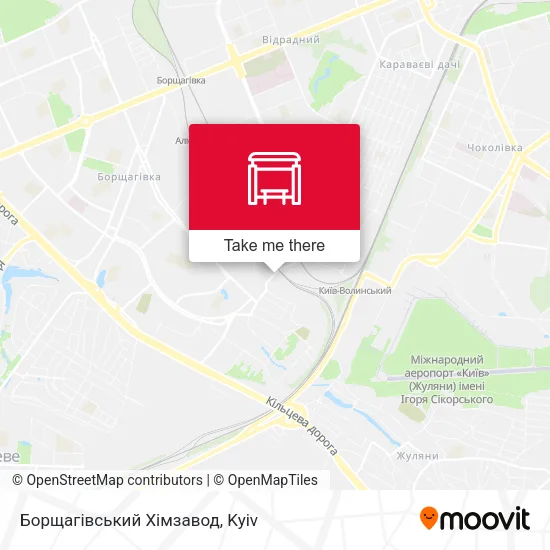 Карта Борщагівський Хімзавод