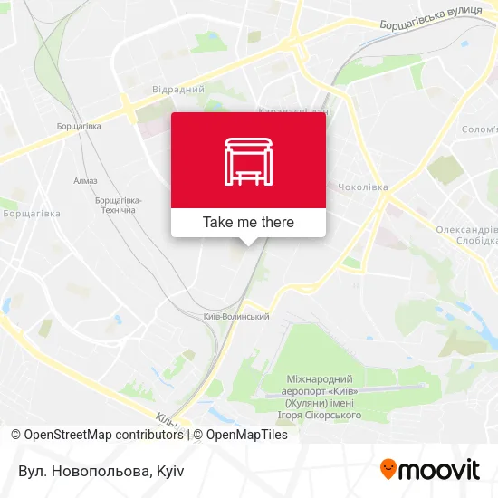 Карта Вул. Новопольова