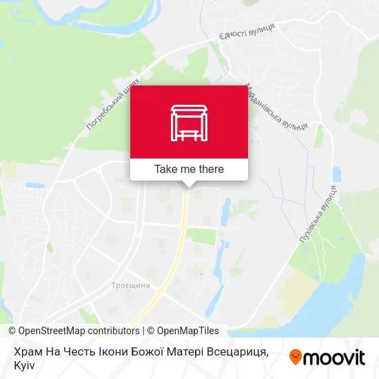 Карта Храм На Честь Ікони Божої Матері Всецариця