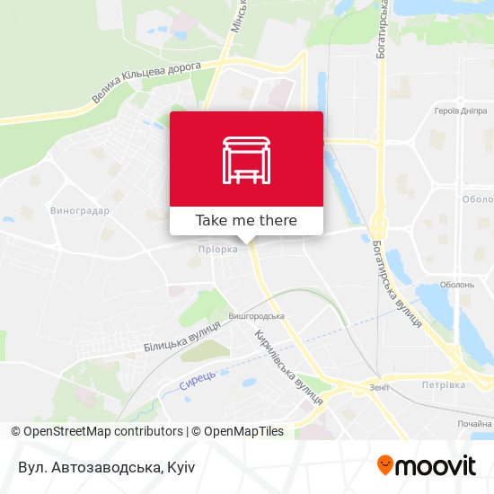 Вул. Автозаводська map