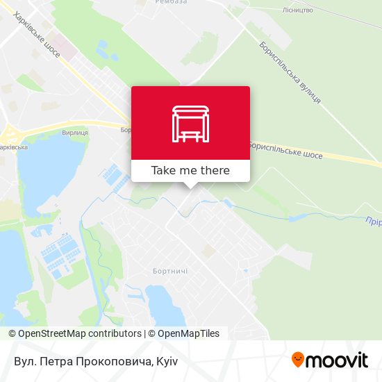 Вул. Петра Прокоповича map