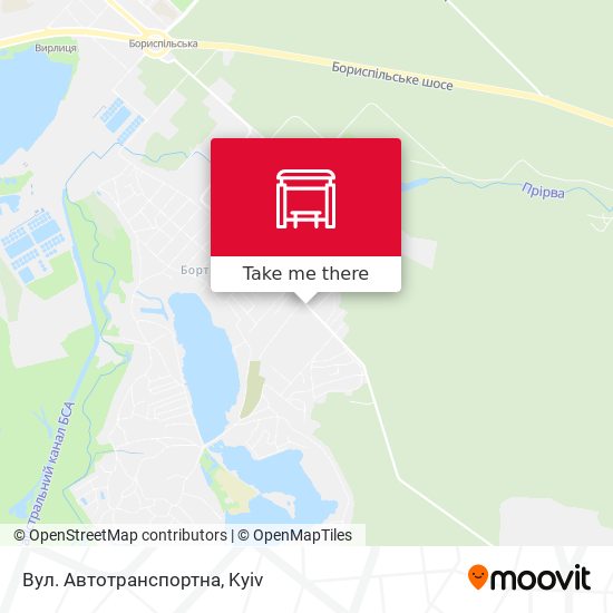 Вул. Автотранспортна map