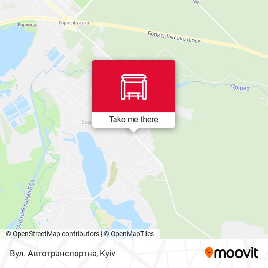 Вул. Автотранспортна map