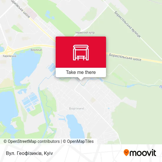 Вул. Геофізиків map