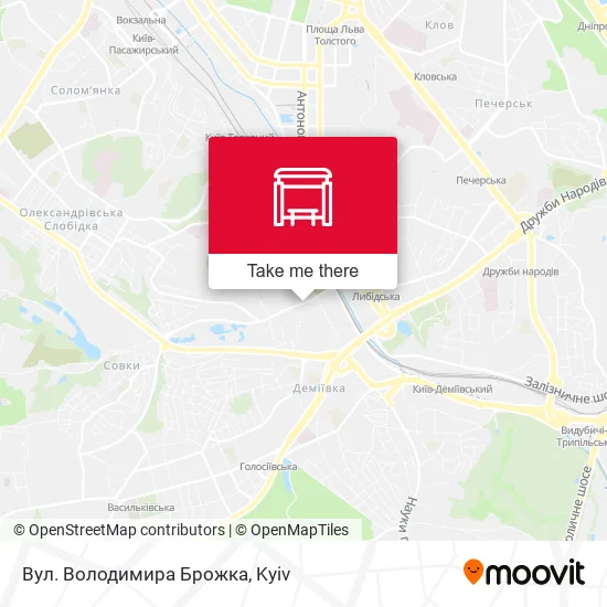 Карта Вул. Володимира Брожка
