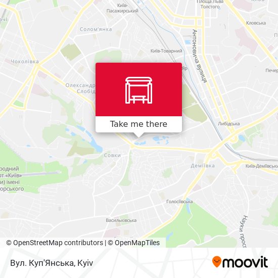 Вул. Куп'Янська map