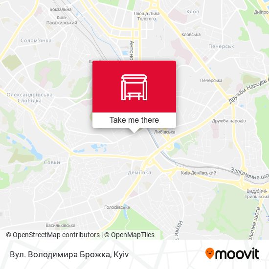 Вул. Володимира Брожка map