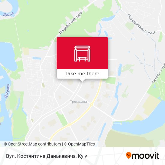 Вул. Костянтина Данькевича map