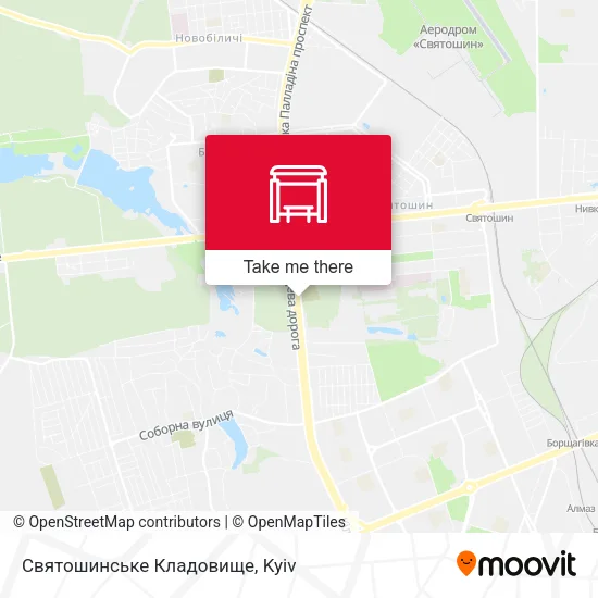 Карта Святошинське Кладовище