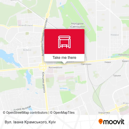 Карта Вул. Івана Крамського