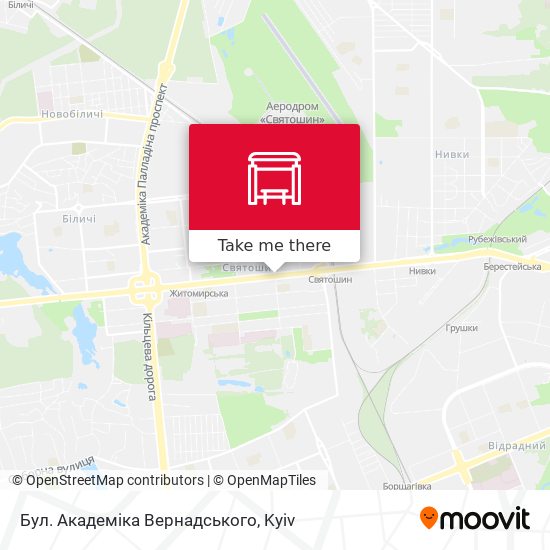 Бул. Академіка Вернадського map