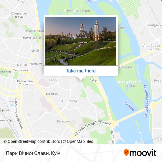Парк Вічної Слави map