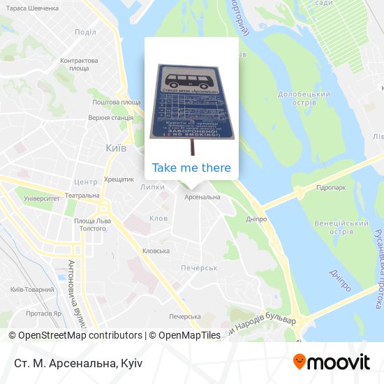 Ст. М. Арсенальна map