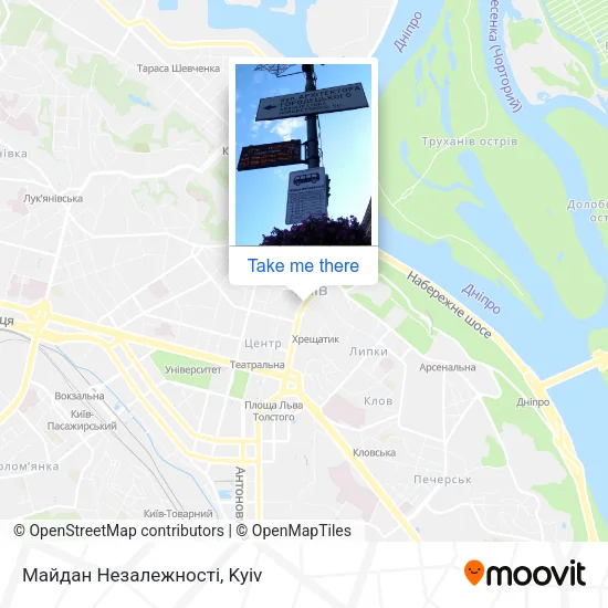 Карта Майдан Незалежності