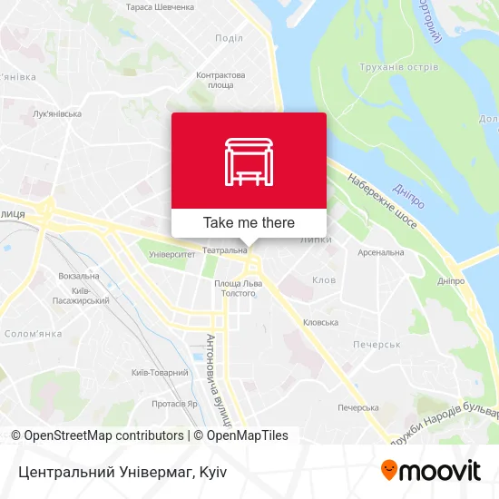 Карта Центральний Універмаг