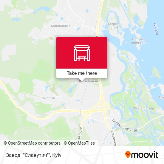 Карта Завод ""Славутич""