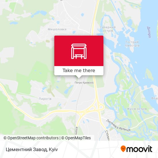 Цементний Завод map