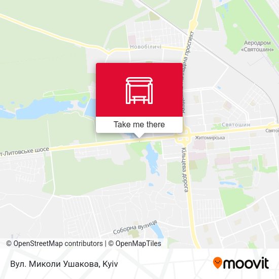 Карта Вул. Миколи Ушакова
