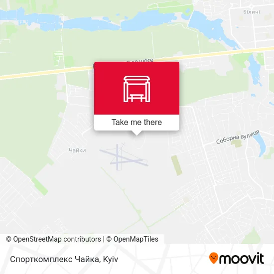 Карта Спорткомплекс Чайка