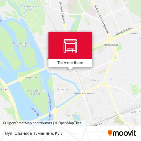 Карта Вул. Ованеса Туманяна