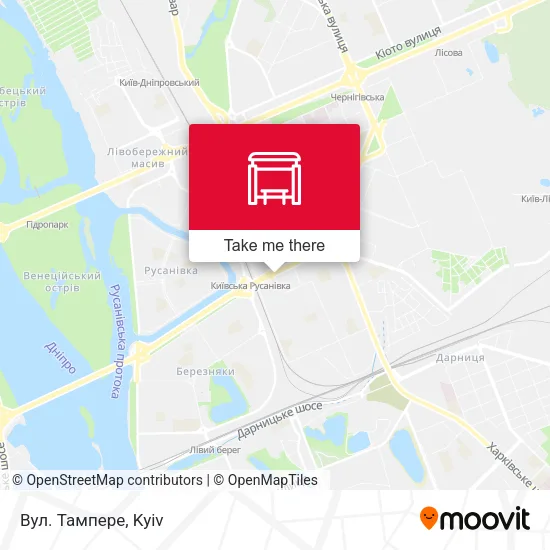 Карта Вул. Тампере