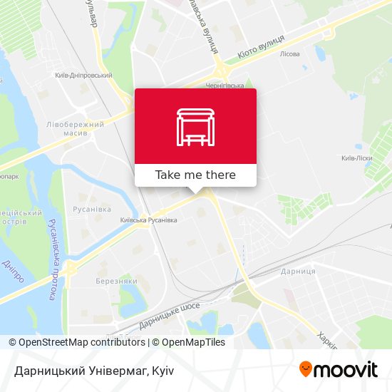 Дарницький Універмаг map