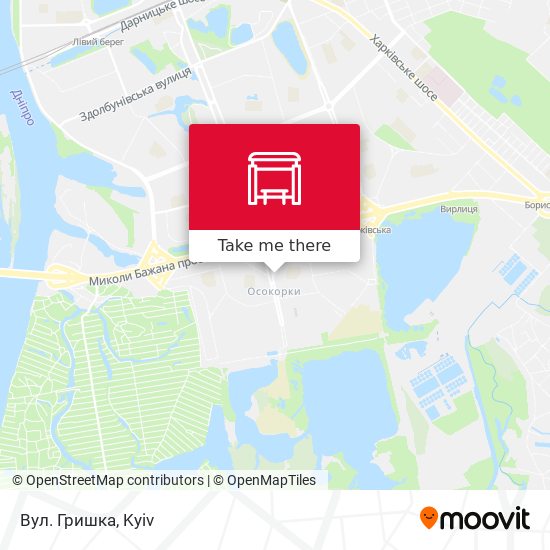 Вул. Гришка map