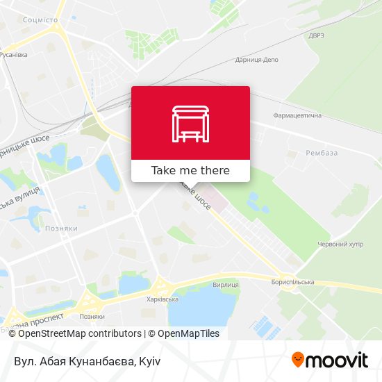 Вул. Абая Кунанбаєва map