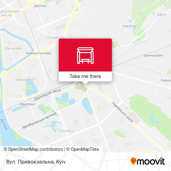 Карта Вул. Привокзальна
