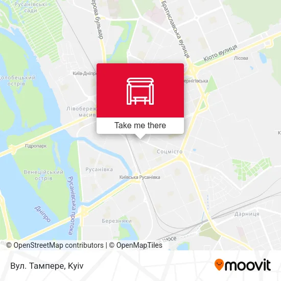 Карта Вул. Тампере