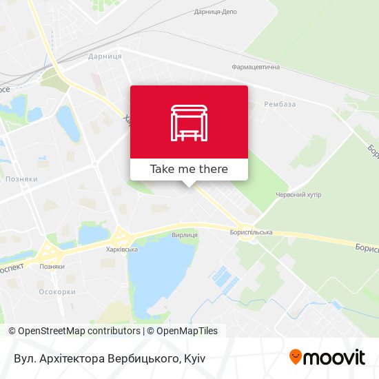 Вул. Архітектора Вербицького map