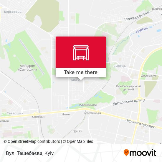 Вул. Тешебаєва map