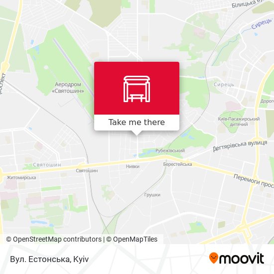 Вул. Естонська map