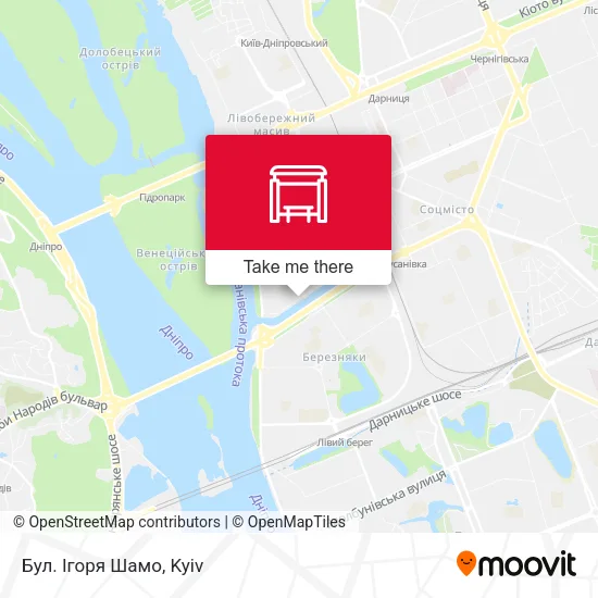 Карта Бул. Ігоря Шамо