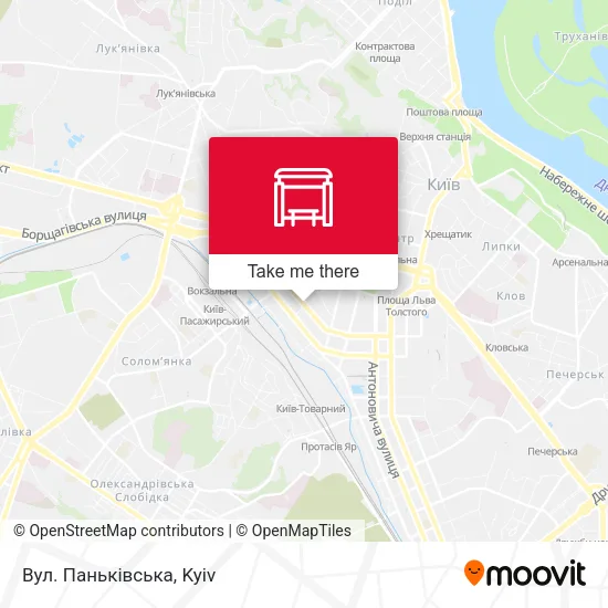 Карта Вул. Паньківська