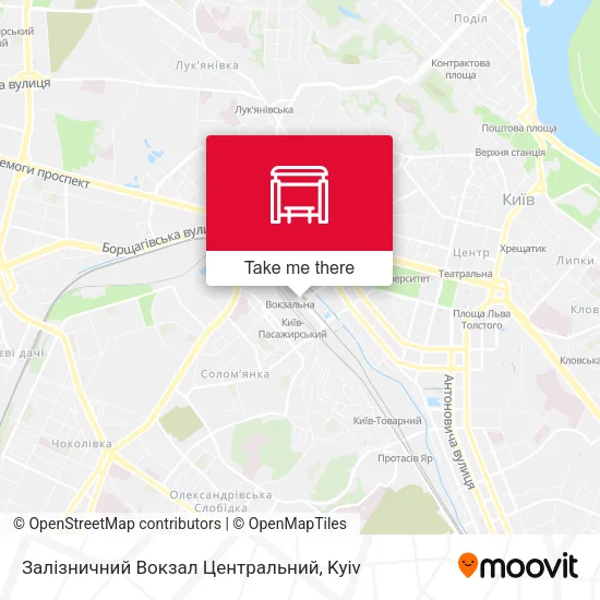 Карта Залізничний Вокзал Центральний